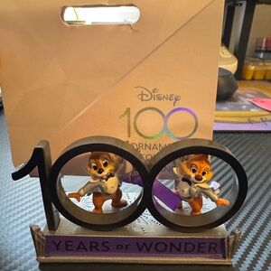 Disney 100 Chip and Dale ornament NWT